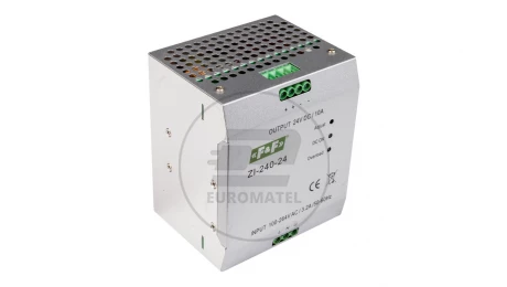 Zasilacz impulsowy 230VAC/24VDC 240W 10A ZI-240-24V