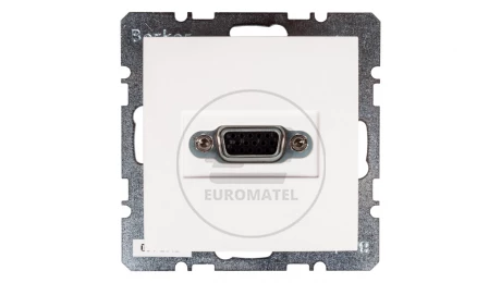 Berker/B.Kwadrat Gniazdo VGA śnieżnobiałe 3315408989