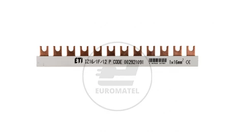 Szyna łączeniowa widełkowa 1P 100A 16mm2 (12 mod.) IZ16/1F/12/P 002921091
