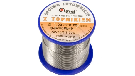 Drut do lutowania 1mm 250g DW 1,00/TLR cyna E05ML-01010200701
