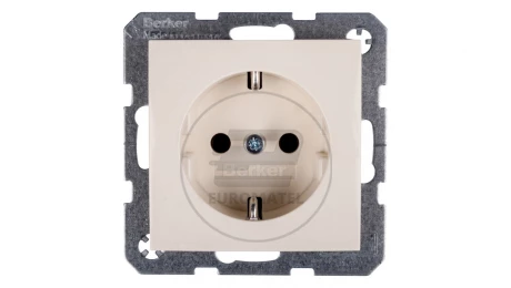 Berker/B.Kwadrat Gniazdo Schuko 16A IP20 kremowe połysk S.1 47438982