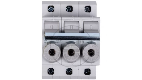 Rozłącznik bezpiecznikowy cylindryczny 3P 10x38mm 20A L95300