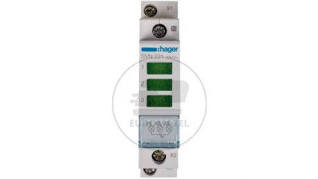 Lampka modułowa 3-fazowa zielona 230-400V AC SVN221
