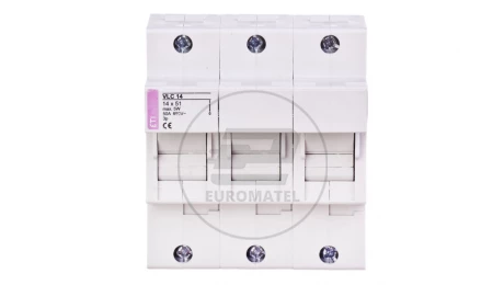 Rozłącznik bezpiecznikowy cylindryczny 3P 50A 14x51mm VLC 002564000