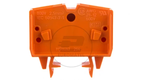 Złączka 2-przewodowa 2,5mm2 pomarańczowa 264-706 /100szt./