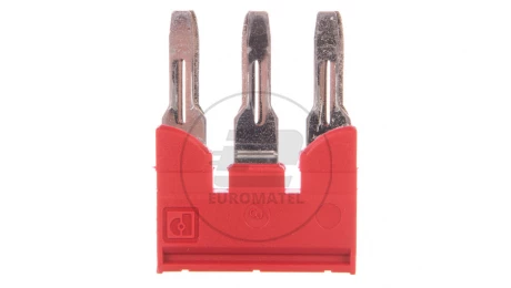 Mostek wtykany 41A 3-torowy czerwony FBS 3-8 3030297 /10szt./