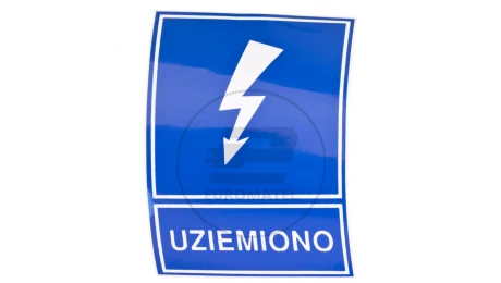 Tabliczka /znak informacyjny/ TZI 74x105S /UZIEMIONO/ E04TZ-01041120300 /10szt./