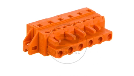 Gniazdo MCS-MIDI Classic 6-biegunowe pomarańczowe raster 7,62mm 231-706/031-000 /25szt./