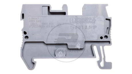 Złączka szynowa 2-przewodowa 0,08-1,5mm2 szara ST 2,5/ 1P 3040012 /50szt./