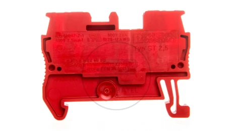 Złączka szynowa 2-przewodowa 0,08-4mm2 czerwona ST 2,5 RD 3037096 /50szt./