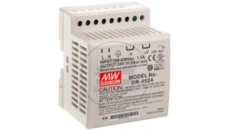 Zasilacz impulsowy 85-264V AC/ 24V DC 2A 48W DR-45-24