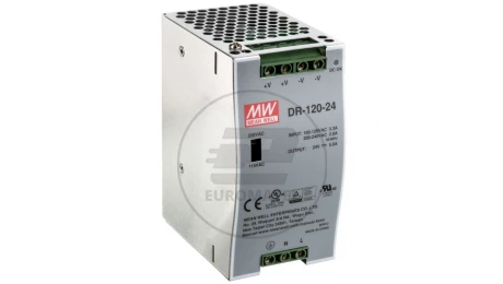 Zasilacz impulsowy 88-132V AC/176-264V AC 24V DC 5A 120W DR-120-24