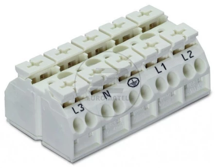 Blok zasilający 5P biały 862-605 /200szt./