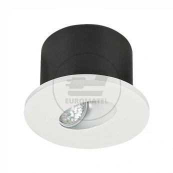 Oprawa Schodowa 3W LED V-TAC Okrągła Biała 230V VT-1109 3000K 120lm