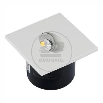 Oprawa Schodowa 3W LED V-TAC Kwadrat Biały 230V VT-1109 4000K 120lm