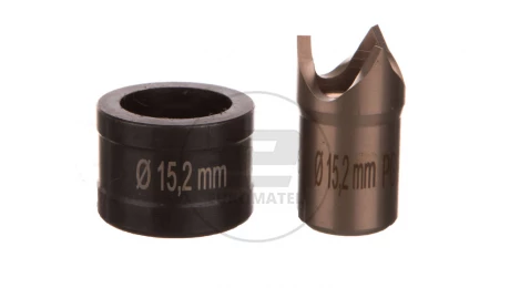 Wykrojnik do blachy stalowej nierdzewnej okrągły fi dziurkownika 15,2mm PG9 4055.115