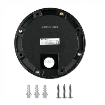 Oprawa Schodowa LED VT-1142 2W 4000K 60lm Okrągły Czarny 1316
