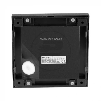 Oprawa Schodowa 2W LED V-TAC Czarny Kwadrat 230V IP65 VT-1152 3000K 60lm