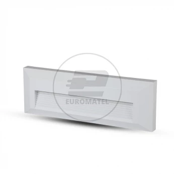 Oprawa Schodowa 3W LED V-TAC Biały Prostokąt 230V IP65 VT-1162 3000K 110lm