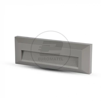 Oprawa Schodowa 3W LED V-TAC Szary Prostokąt 230V IP65 VT-1162 4000K 110lm