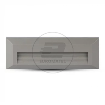 Oprawa Schodowa 3W LED V-TAC Szary Prostokąt 230V IP65 VT-1162 3000K 110lm