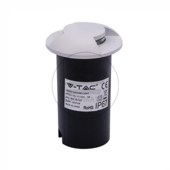 Oprawa Gruntowa 1W LED Biała 2-Stronna IP67 VT-1161 3000K 10lm