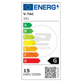 Żarówka LED VT-215 SAMSUNG CHIP 15W E27 A65 6400K 1250lm A+ 200st. 161