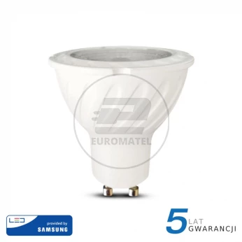 Żarówka LED VT-277 SAMSUNG CHIP 7W GU10 4000K 480lm A+ 38st. 166