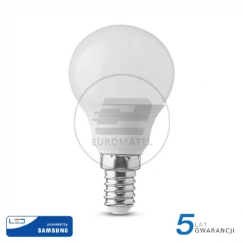 Żarówka LED VT-236 SAMSUNG CHIP 5.5W E14 P45 6400K 470lm A+ 180st. 170