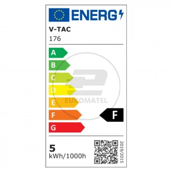 Żarówka LED VT-246 SAMSUNG CHIP 5.5W E27 G45 6400K 470lm A+ 180st. 176