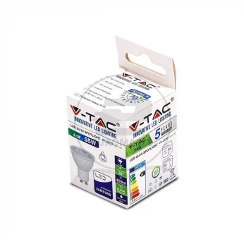 Żarówka LED V-TAC SAMSUNG CHIP 6.5W GU10 38st Ściemnialna VT-227 6400K 450lm 5 Lat Gwarancji