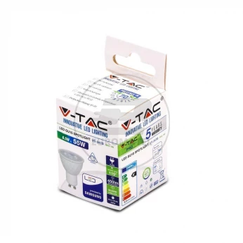 Żarówka LED VT-247D CHIP 6,5W GU10 4000K 450lm A+ 110st. Ściemnianie 199