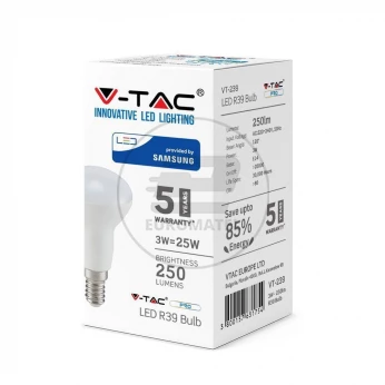 Żarówka LED VT-239 SAMSUNG CHIP 3W E14 R39 4000K 250lm A+ 120st. 211