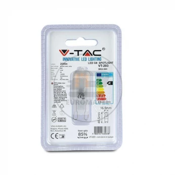 Żarówka LED VT-203 SAMSUNG CHIP 2,5W G9 3000K 200lm A+ 300st. 243