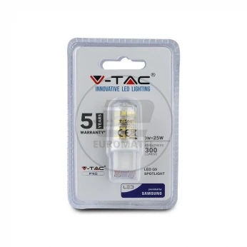 Żarówka LED VT-204 SAMSUNG CHIP 3W G9 4000K 300lm A+ 300st. 247