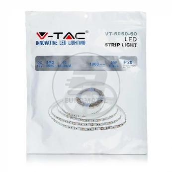 Taśma LED SMD5050 10W/M 60LED/M 2200K IP20 2547 /5m/