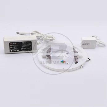 Zestaw LED V-TAC 10W 5050/60 WiFi Controler IP20 Zestaw kompatybilny z ALEXA i GOOGLE HOME VT-5050 RGB 1000lm