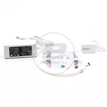 Zestaw LED V-TAC 10W 5050/60 W WiFi Controler IP20 Zestaw kompatybilny z ALEXA i GOOGLE HOME VT-5050 RGBW 1000lm