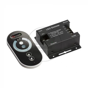 Włącznik Ściemniacz Taśm LED jednokolorowy z pilotem dotykowym V-TAC 18A 12V/216W 24V/432W VT-5115