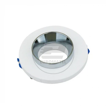 Oprawa Oczko V-TAC GIPS BETON GU10 Okrągła Wpuszczana Biały/Chrom VT-862 5 Lat Gwarancji