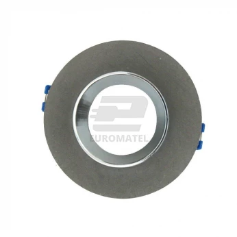 Oprawa Oczko V-TAC GIPS BETON GU10 Okrągła Wpuszczana Szary/Chrom VT-862
