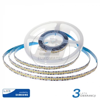 Taśma LED V-TAC SAMSUNG CHIP 2835 1200LED 24V IP20 10mb 15W/m VT-2835 4000K 1600lm 3 Lata Gwarancji