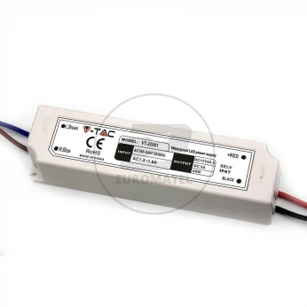 Zasilacz LED V-TAC 60W 12V 5A IP67 Hermetyczny Filtr EMI VT-22061