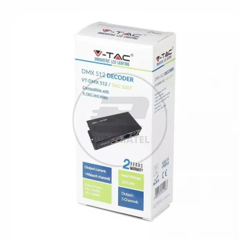 Sterownik Taśm LED DMX512 180W-360W 12V-24V V-TAC VT-DMX512