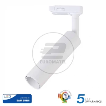 Oprawa 15W LED V-TAC Track Light SAMSUNG CHIP CRI90+ Biała VT-415 5000K 1200lm 5 Lat Gwarancji