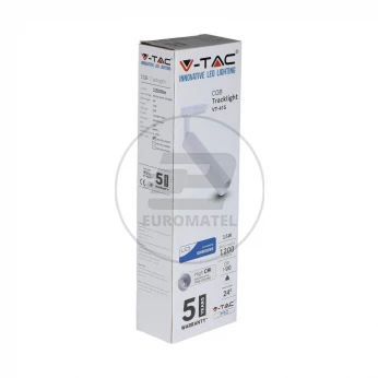 Oprawa 15W LED V-TAC Track Light SAMSUNG CHIP CRI90+ Biała VT-415 5000K 1200lm 5 Lat Gwarancji