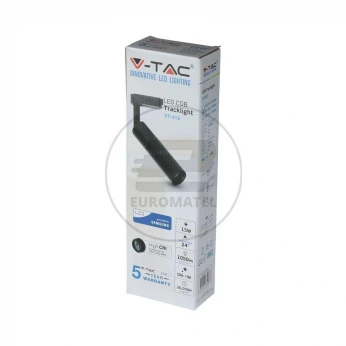 Oprawa 15W LED V-TAC Track Light SAMSUNG CHIP CRI90+ Czarna VT-415 3000K 1200lm 5 Lat Gwarancji