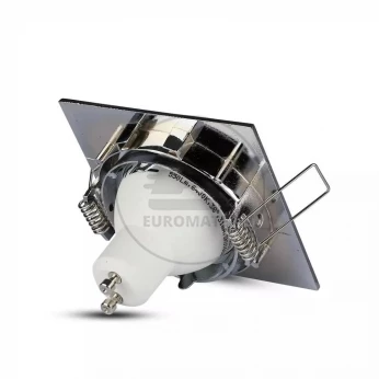 Oprawa Oczko V-TAC GU10 Kwadrat Ruchoma Chrom VT-779
