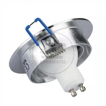Oprawa punktowa Oczko 1xGU10 aluminiowa szczotkowane 3600