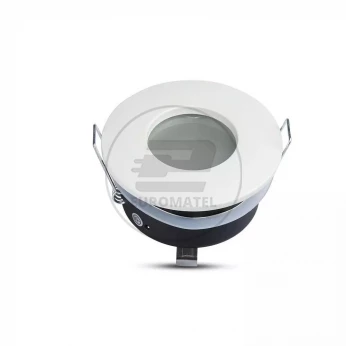 Oprawa Oczko VT-787 GU 10 Okrągła Biała IP54 3613